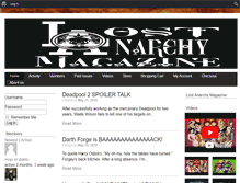 Tablet Screenshot of lostanarchymagazine.com